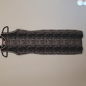 Solid & Striped knit leopard tank dress